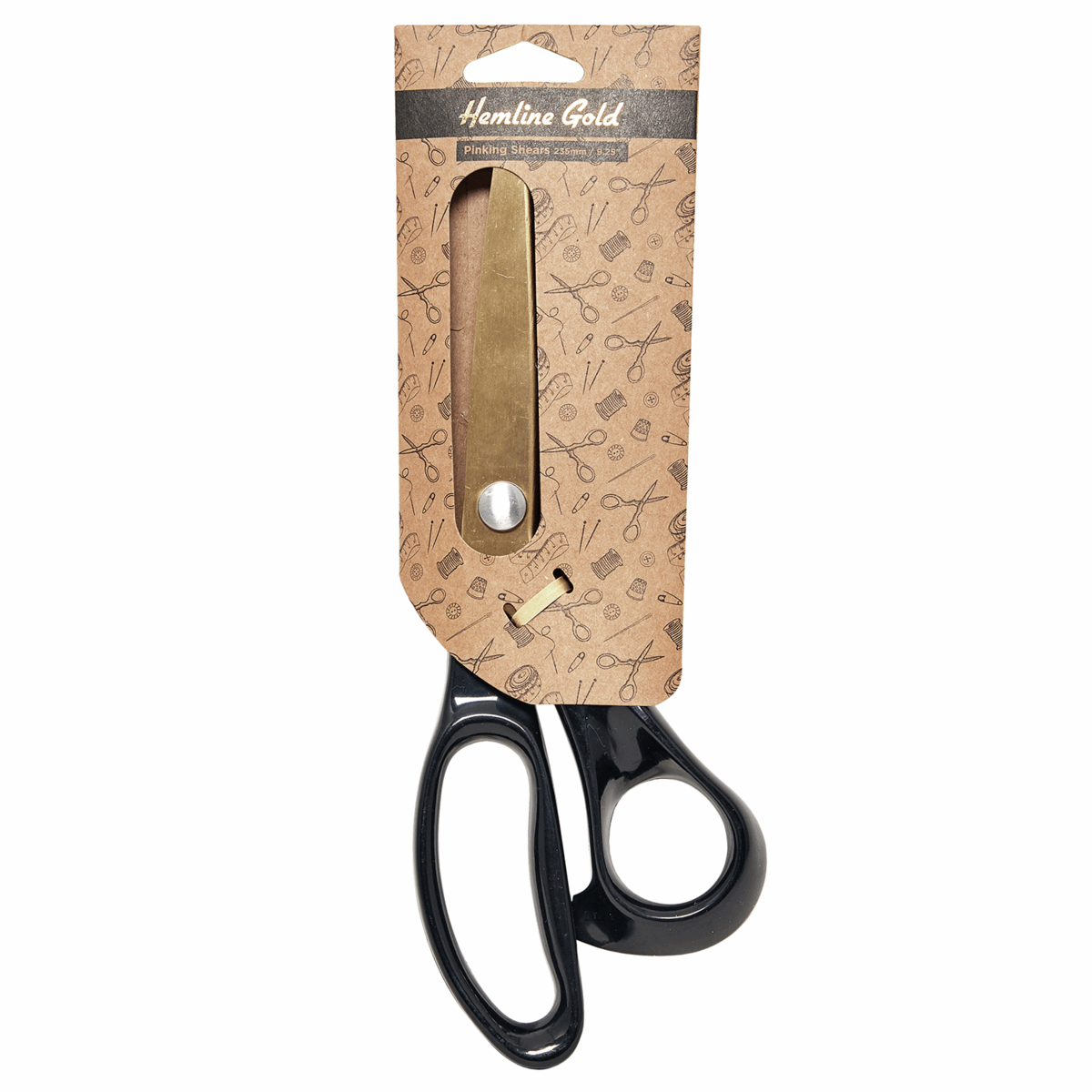Premium Brushed Gold Pinking Shears - 23.5cm/9.25in *Hemline Gold Edition*