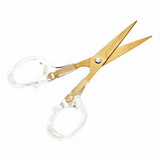 Premium Brushed Gold Embroidery Scissors - 12.5cm/5in *Hemline Gold Edition*