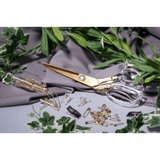 Premium Brushed Gold Dressmakers Shears - 20cm / 8in *Hemline Gold Edition*