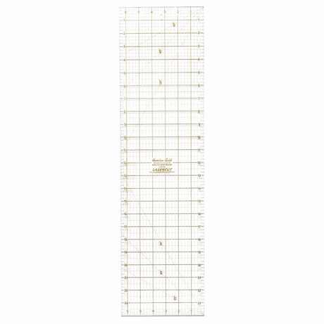 Premium Quilting Patchwork Ruler - 24 x 6.5in *Hemline Gold Edition*