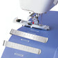 Set of 2 Sewing Clips with 3 inch ruler - for Sewing and Quilting * popular buy *