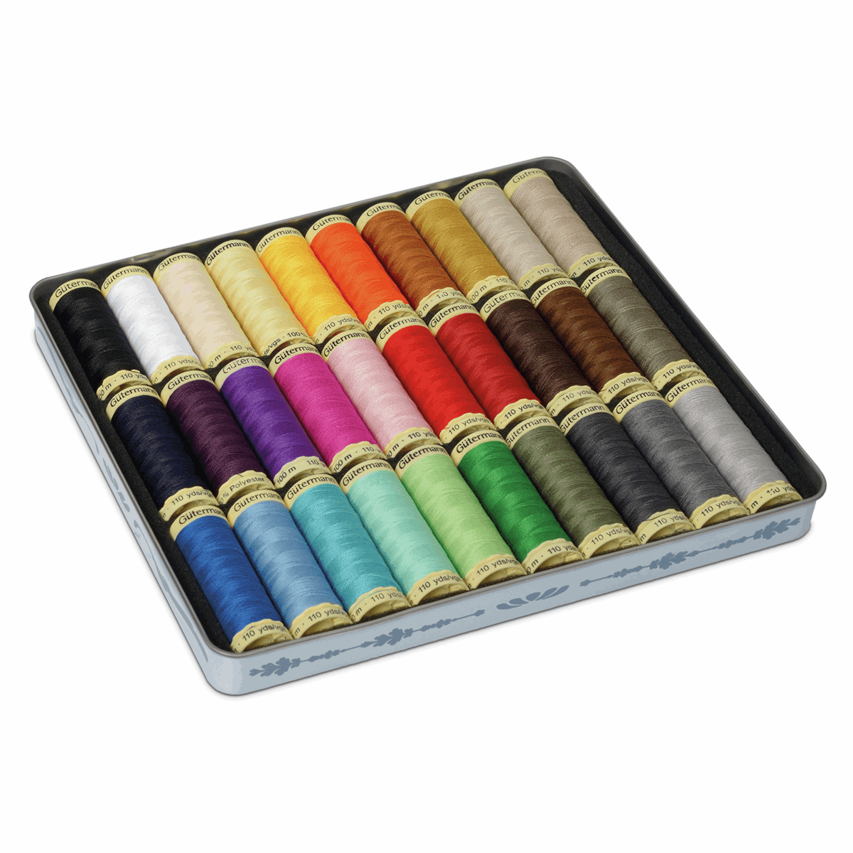Gutermann Nostalgic Thread Box 1930 - Sew-All: 30 x 100m: Assorted Shades