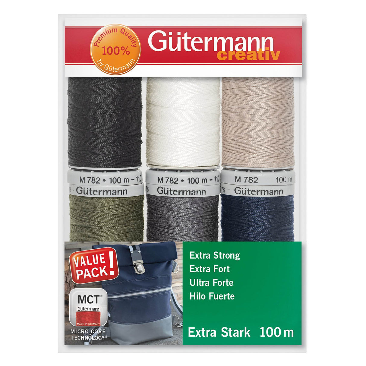 Gutermann Extra Strong Thread Set - 6 x 100m