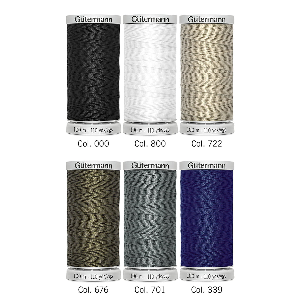 Gutermann Extra Strong Thread Set - 6 x 100m