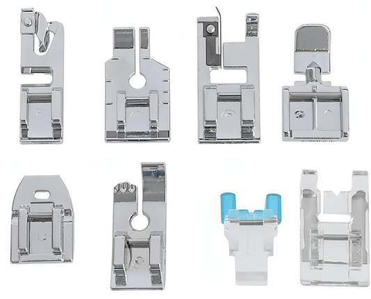 8 piece Essential Sewing Presser Foot Accessory Kit