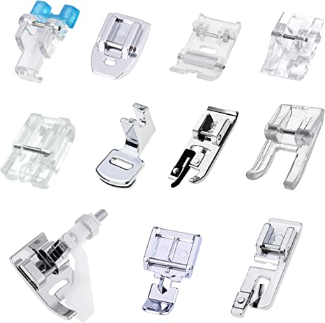 11 piece Sewing Presser Foot Accessory Kit for all Singer machines