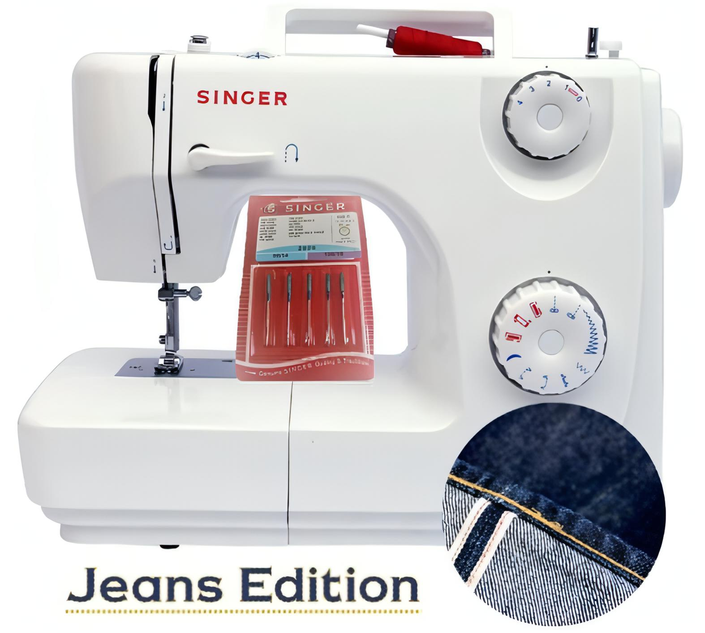 Singer Jeans Edition 82 with Denim Needle Set * Heavy duty metal frame, Sews Silk to Heavy Denim
