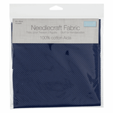 Trimits Navy Needlecraft Fabric - Aida 14 Count 45 x 30cm