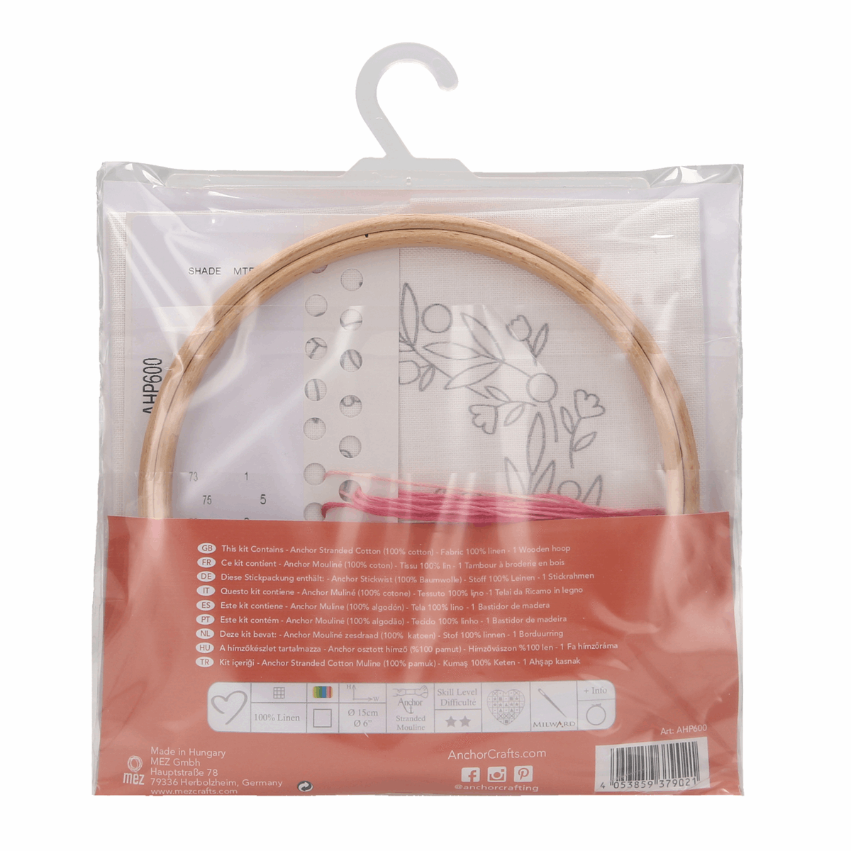 Anchor Embroidery Hoop Kit - Love