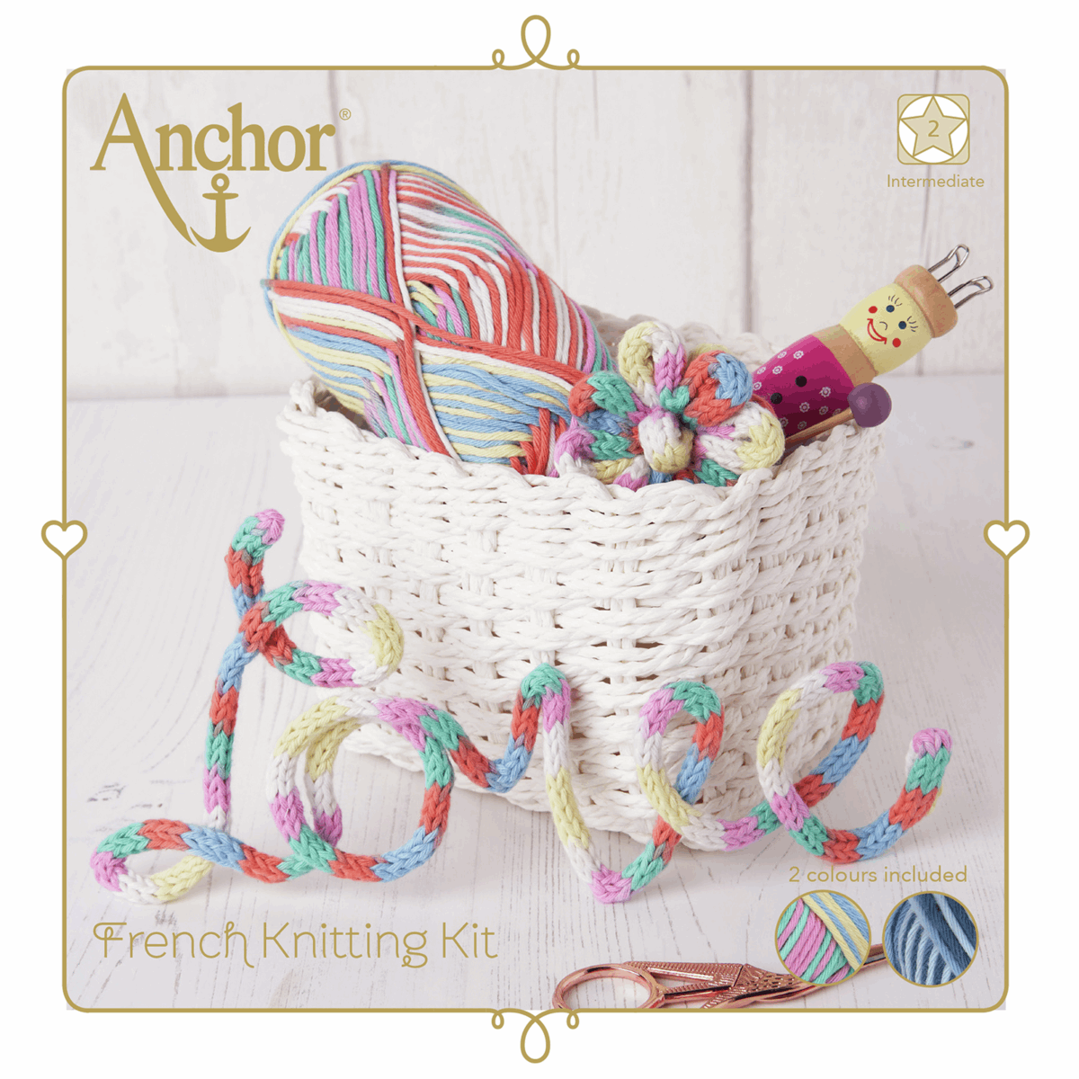 Anchor French Knitting Kit - Pastel