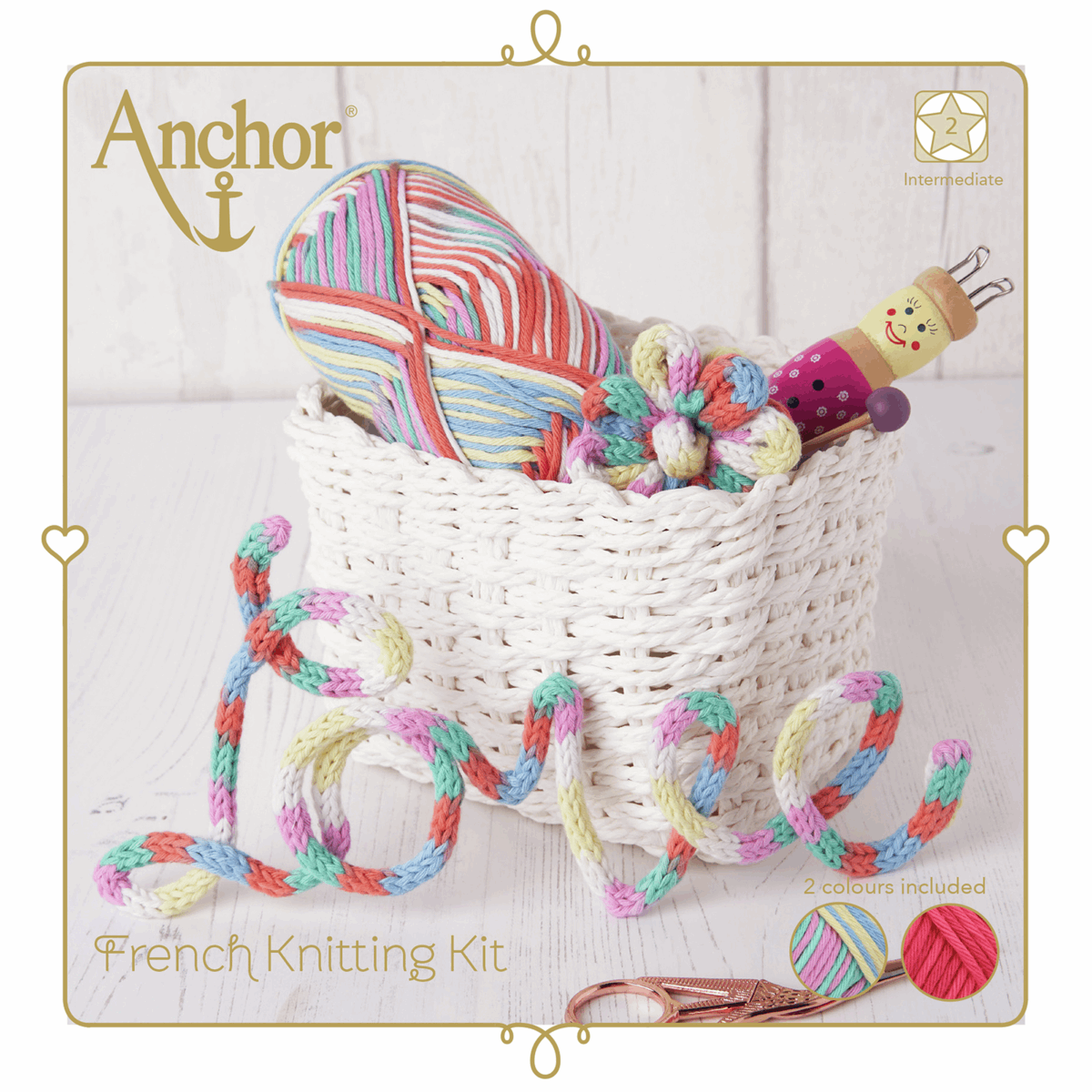 Anchor French Knitting Kit - Bright