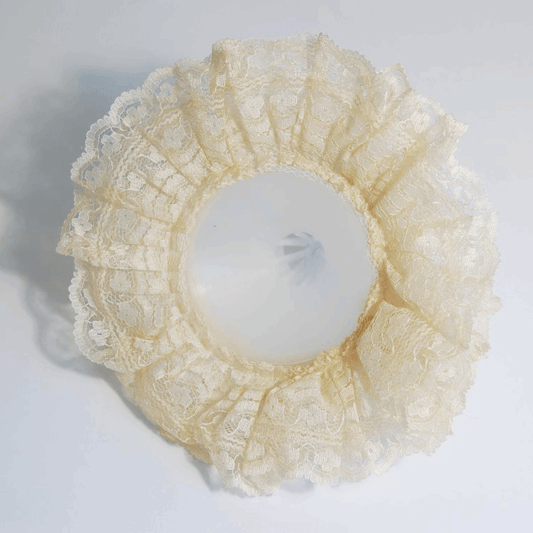Cream Lace Wedding Bouquet Holder - 17.5cm (Pack of 12)