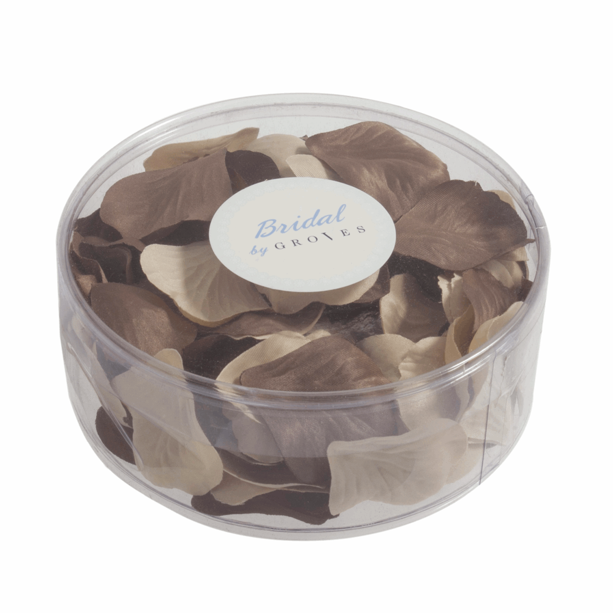 Champagne/Brown Polyester Rose Petals (Pack of 164)