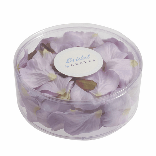 Lilac Polyester Rose Petals (Pack of 164)