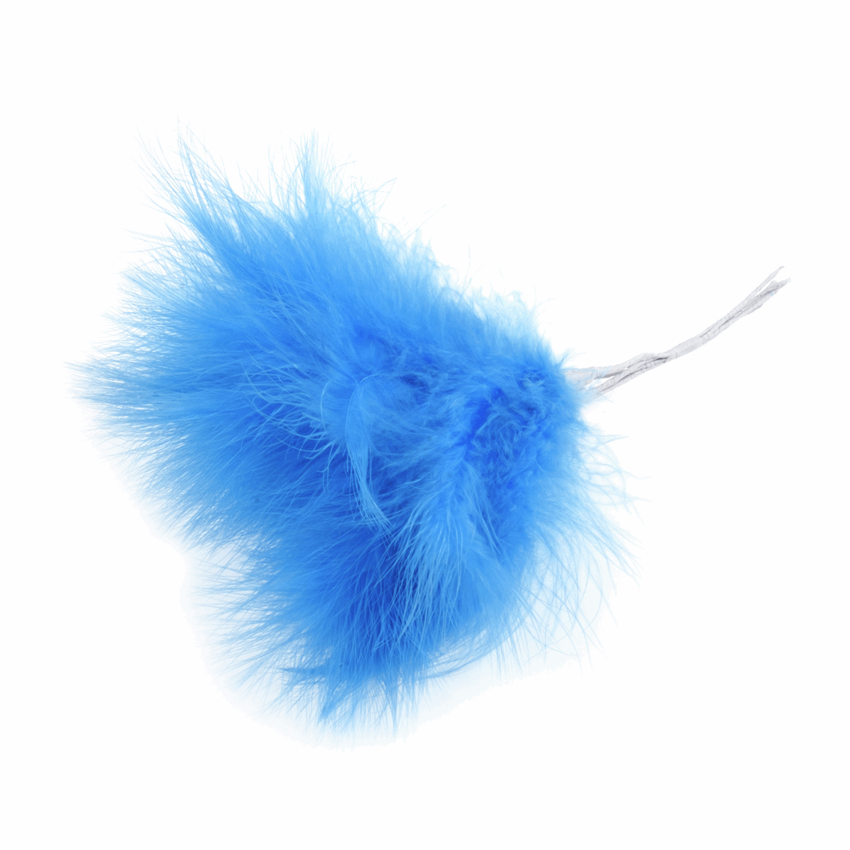 Blue Fluff Feathers (Pack of 6)