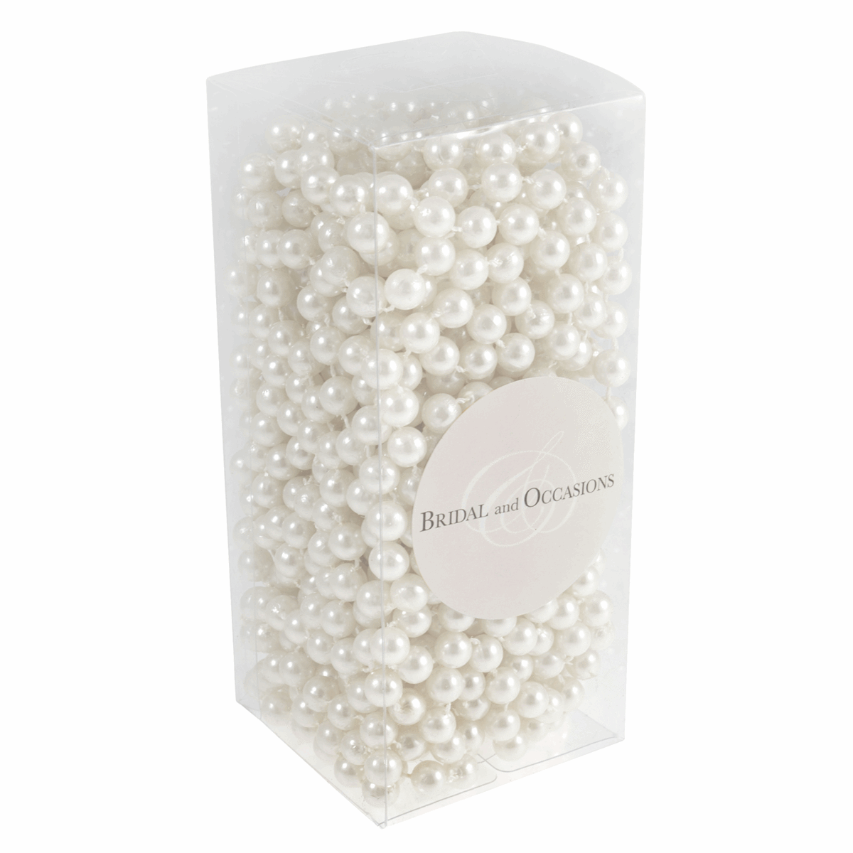 Bridal White Pearl Bead Chain - 10m x 8mm
