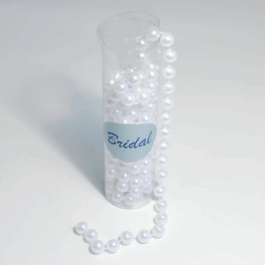 Bridal White Pearl Bead Chain - 3m x 14mm