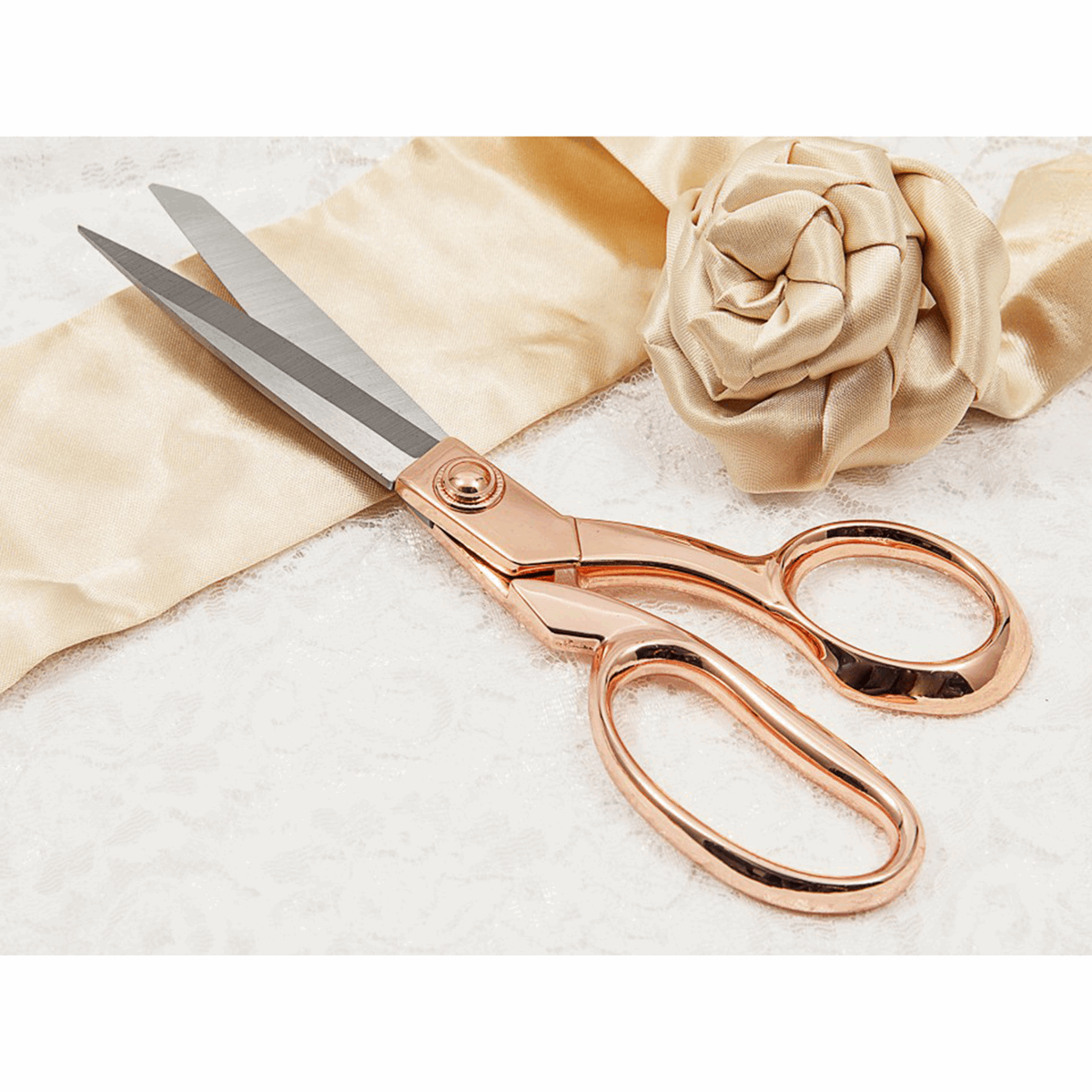 Hemline Rose Gold Dressmakers Shears - 21cm / 8.25in