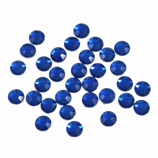 Trimits Royal Blue Glue-On Acrylic Stones - Large Round 7mm