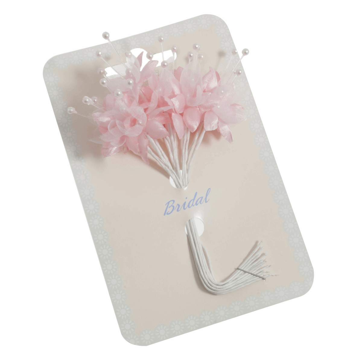 Soft Pink Babys Breath Artificial Flower Stems with Pearls (Pack of 12 Stems)