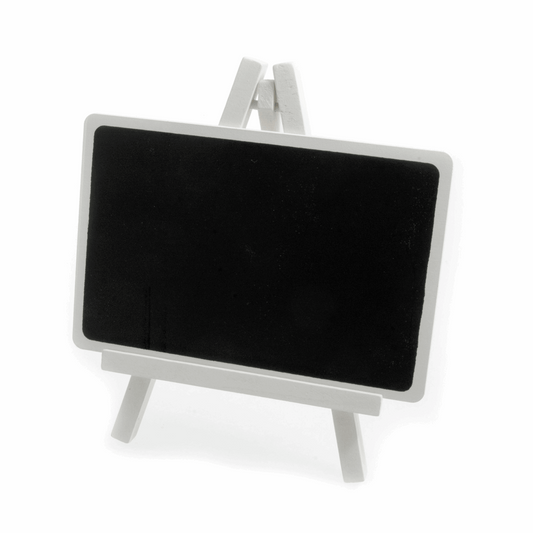 Rectangle Black Board Sign with White Easel (Pack of 4)