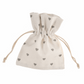 Cotton Wedding Favour Bag with Hearts (Pack of 4)
