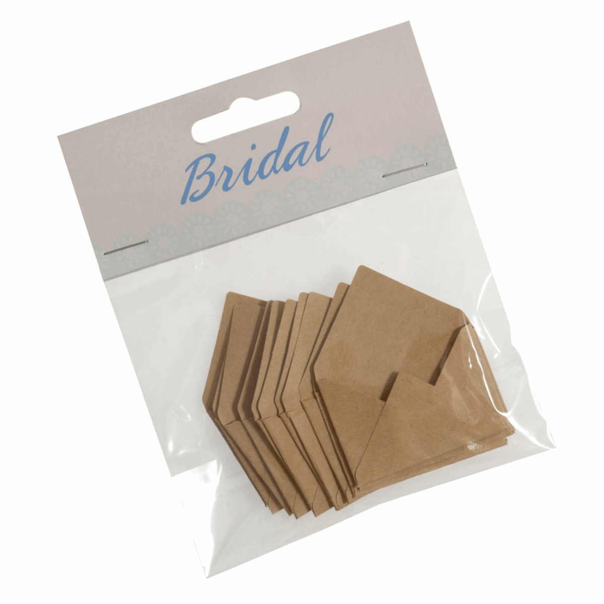 Mini Kraft Paper Envelopes - 3cm x 4.4cm (Pack of 12)