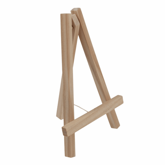 Small Natural Wooden Easel - 10cm x 16cm