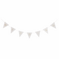 Wedding Bunting - White with Gold Glitter