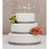 Natural Wooden 'We Do' Cake Topper