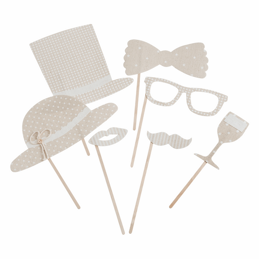 Fabric Photo Booth Wedding Props