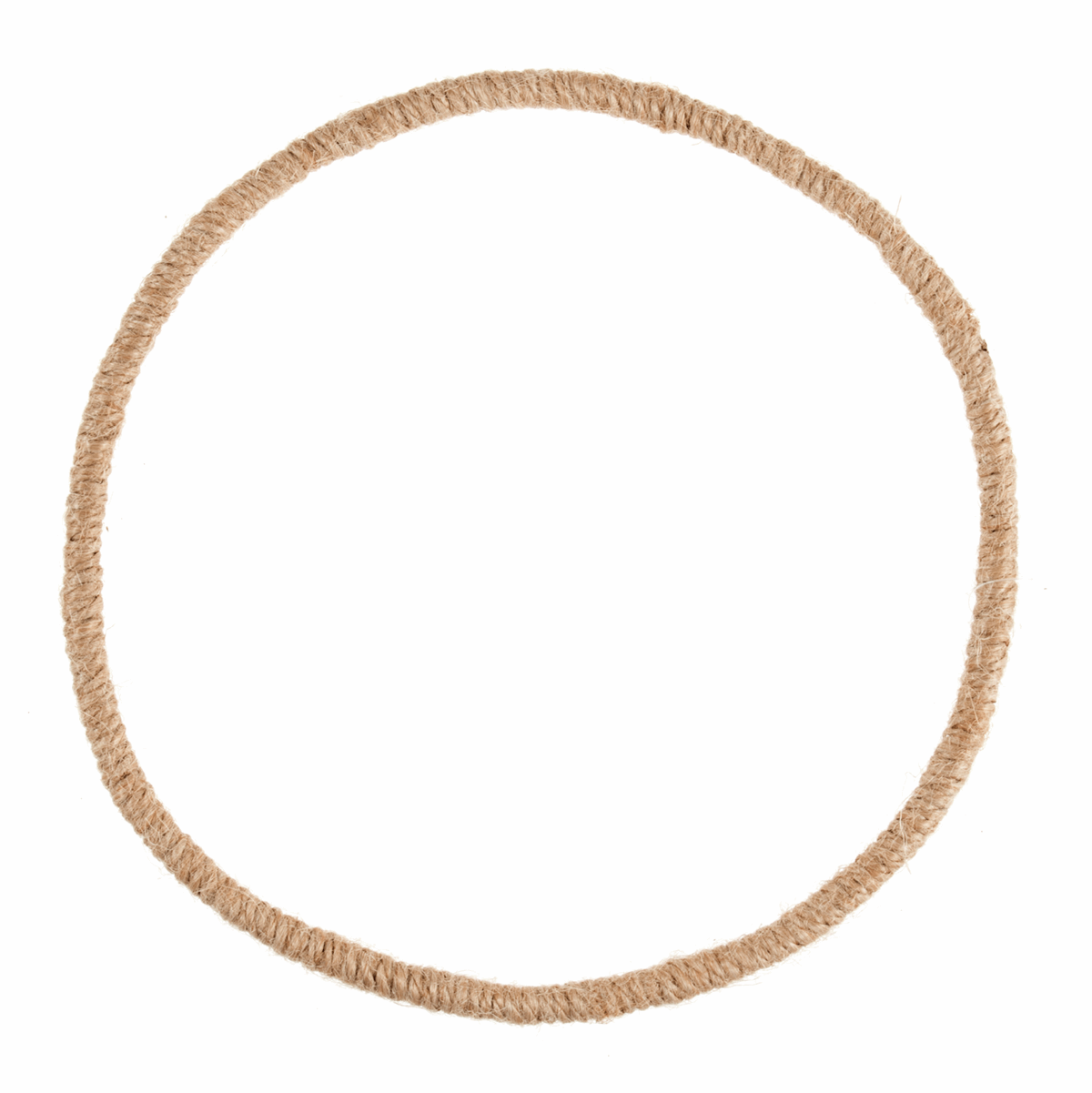 Macrame Jute Wrapped Wire Hoop Wreath Base - 19cm/7.5in