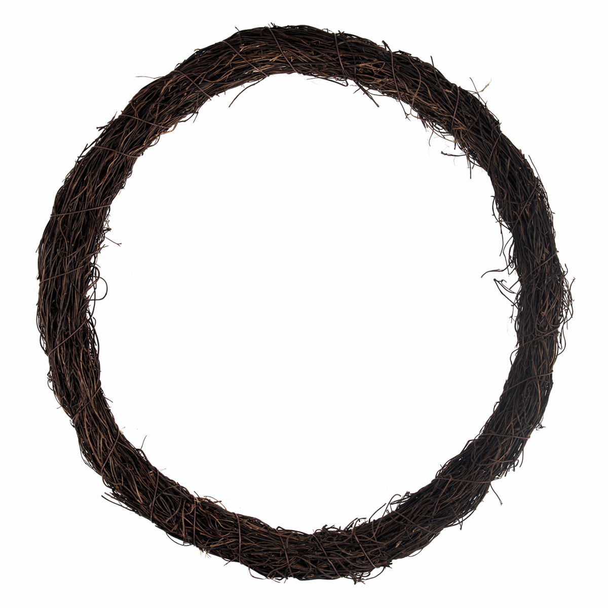 Dark Rattan Wreath Base - 40cm/15.7in