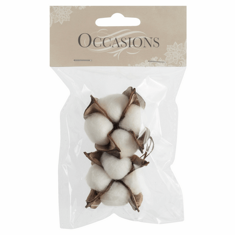 Cotton Plant on Wire (Pack of 2)