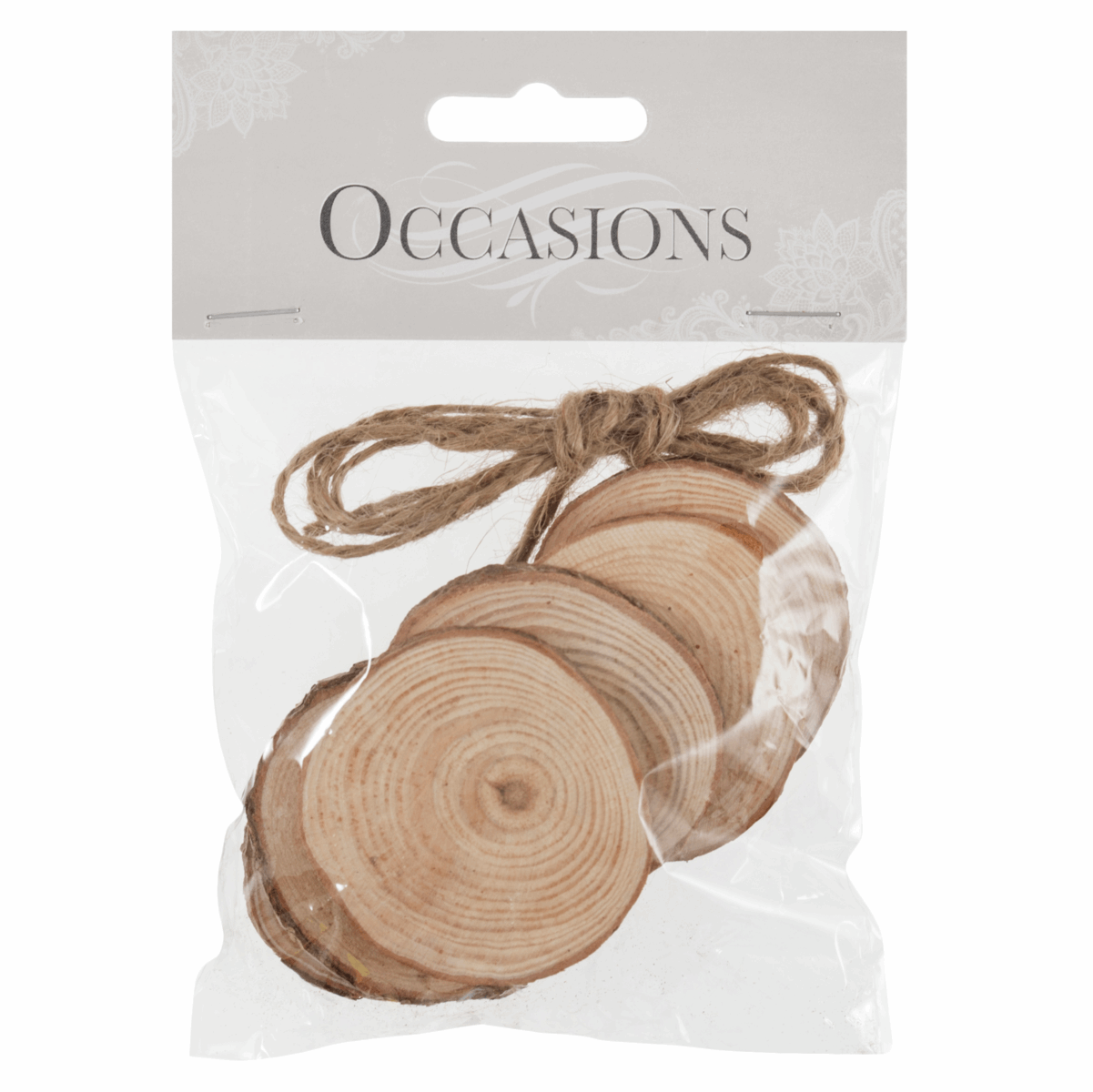 Small Round Wooden Slices - 5cm (Pack of 6)