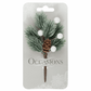 Frosted Pine and Berry Spray (Single Stem)