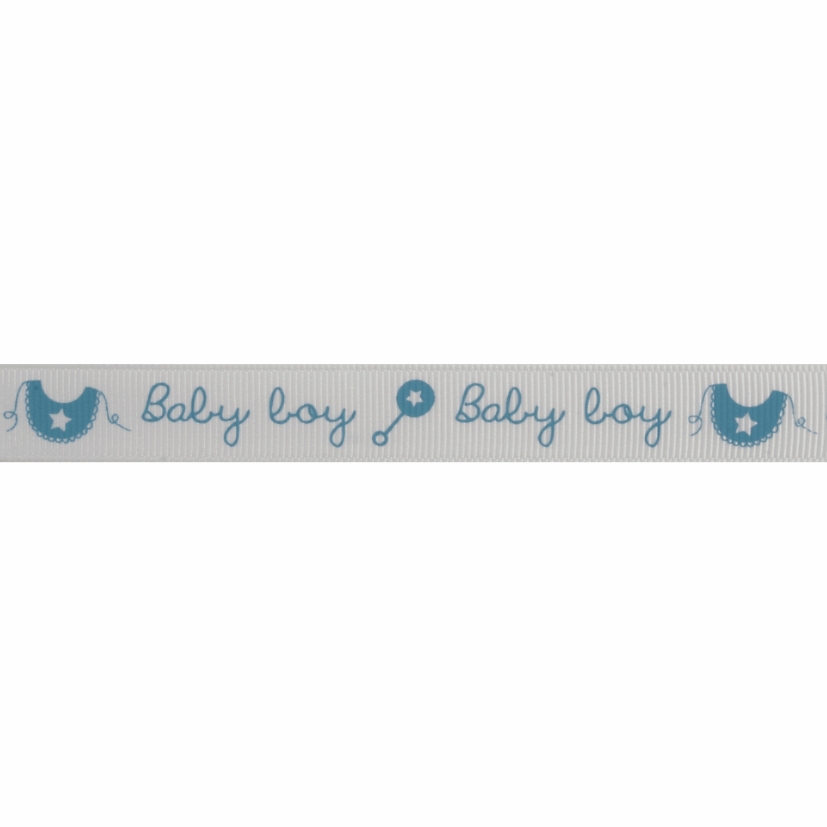 Bowtique Blue Baby Boy Grosgrain Ribbon - 5m x 15mm Roll