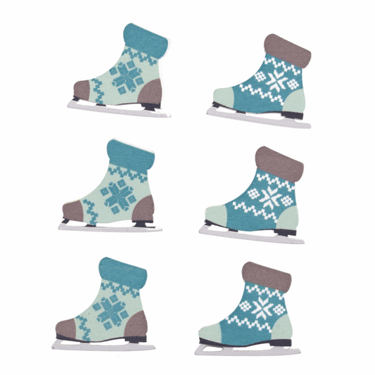 Trimits Craft Embellishments - Bootie Skates (Pack of 6)