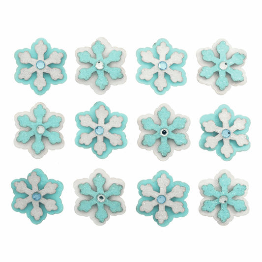 Trimits Craft Embellishments - 3D Mini Snowflakes (Pack of 12)