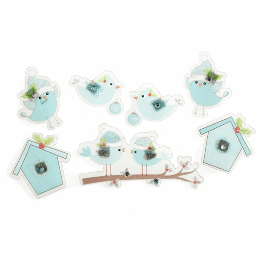 Trimits Craft Embellishments - Bird & Houses (Pack of 7)