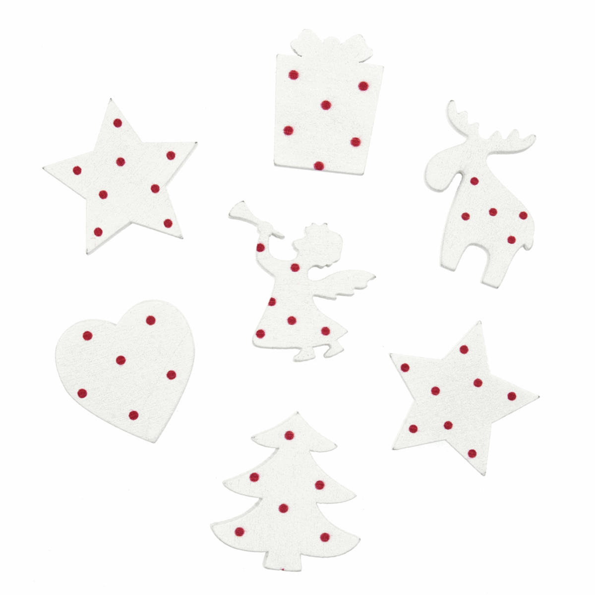 Trimits Craft Embellishments - Dotty Christmas (Pack of 7)