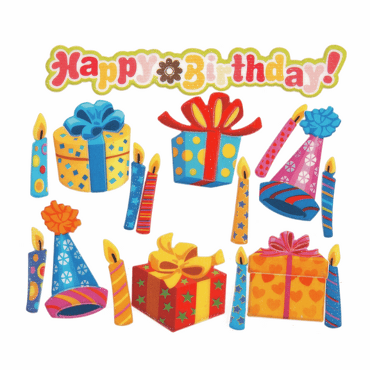 Trimits Craft Embellishments - Birthday Parcels Kit (Pack of 17)