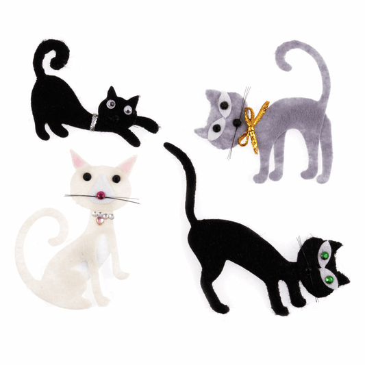 Trimits Craft Embellishments - Cats (Pack of 4)