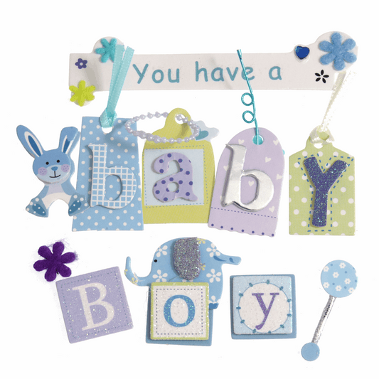 Trimits Craft Embellishments - Baby Boy (Pack of 10)