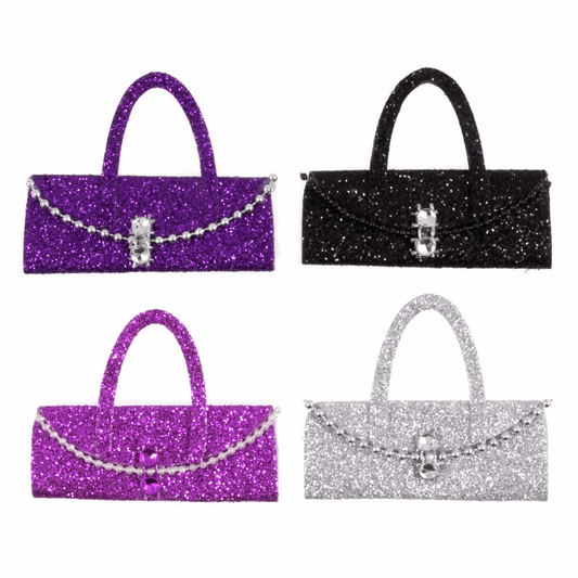 Trimits Craft Embellishments - Glitter Handbag with Diamante (Pack of 4)