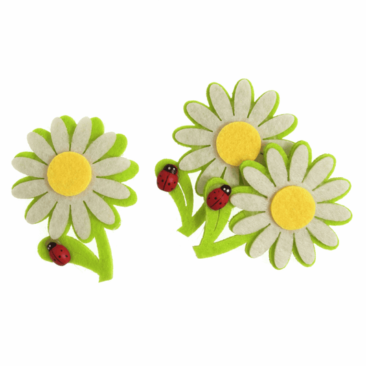Trimits Craft Embellishments - Felt Sunflower with Ladybird (Pack of 3)