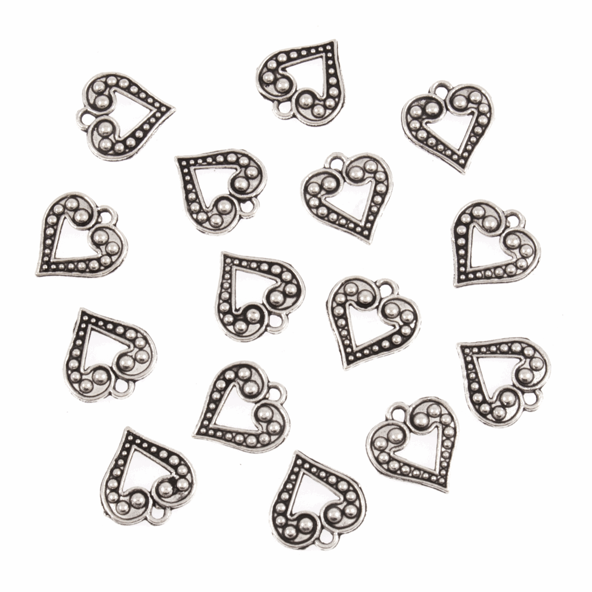 Trimits Open Metal Heart Tags (Pack of 15)