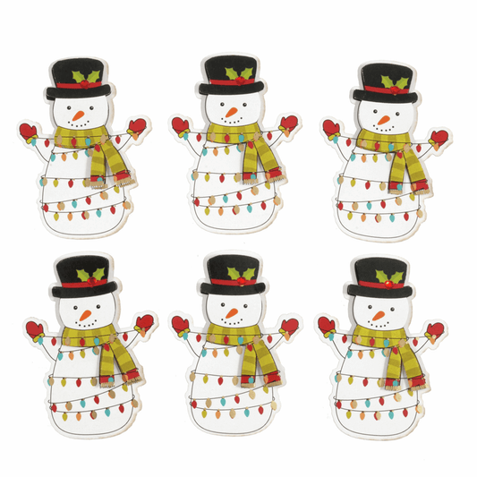 Trimits Craft Embellishments - Festive Snowmen (Pack of 6)