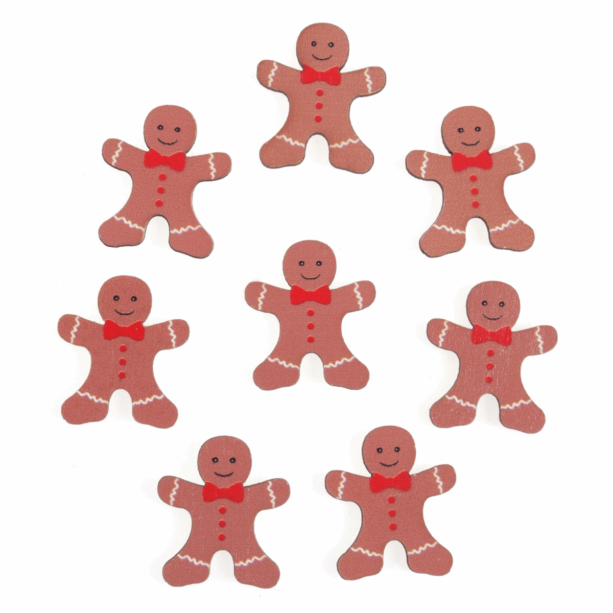 Trimits Craft Embellishments - Gingerbread Man (Pack of 8)