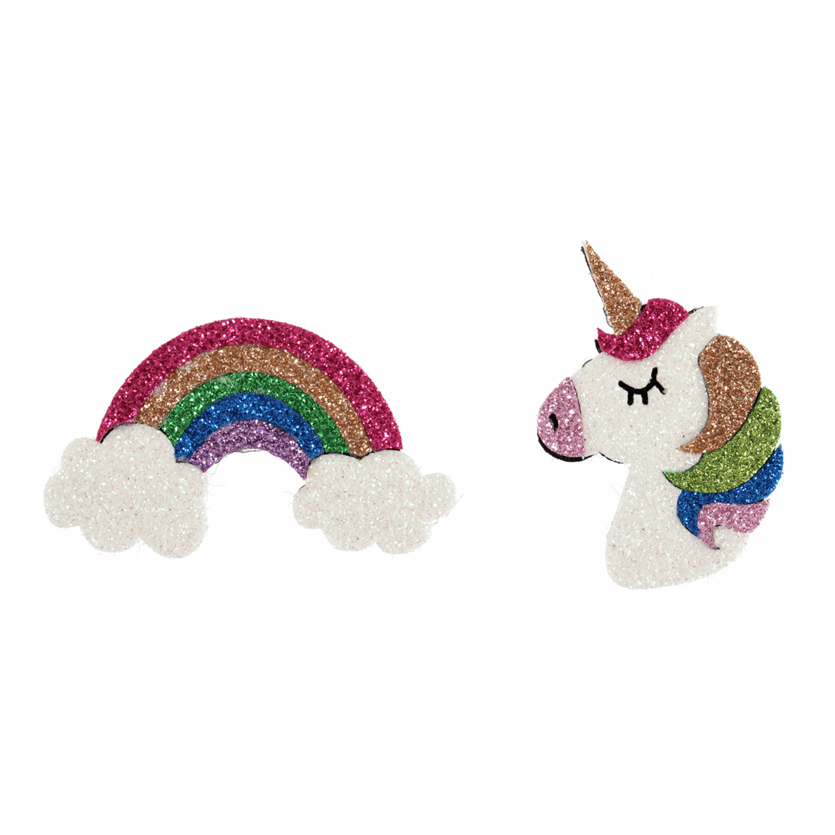 Trimits Craft Embellishments - Felt Unicorn and Rainbow (Pack of 2)